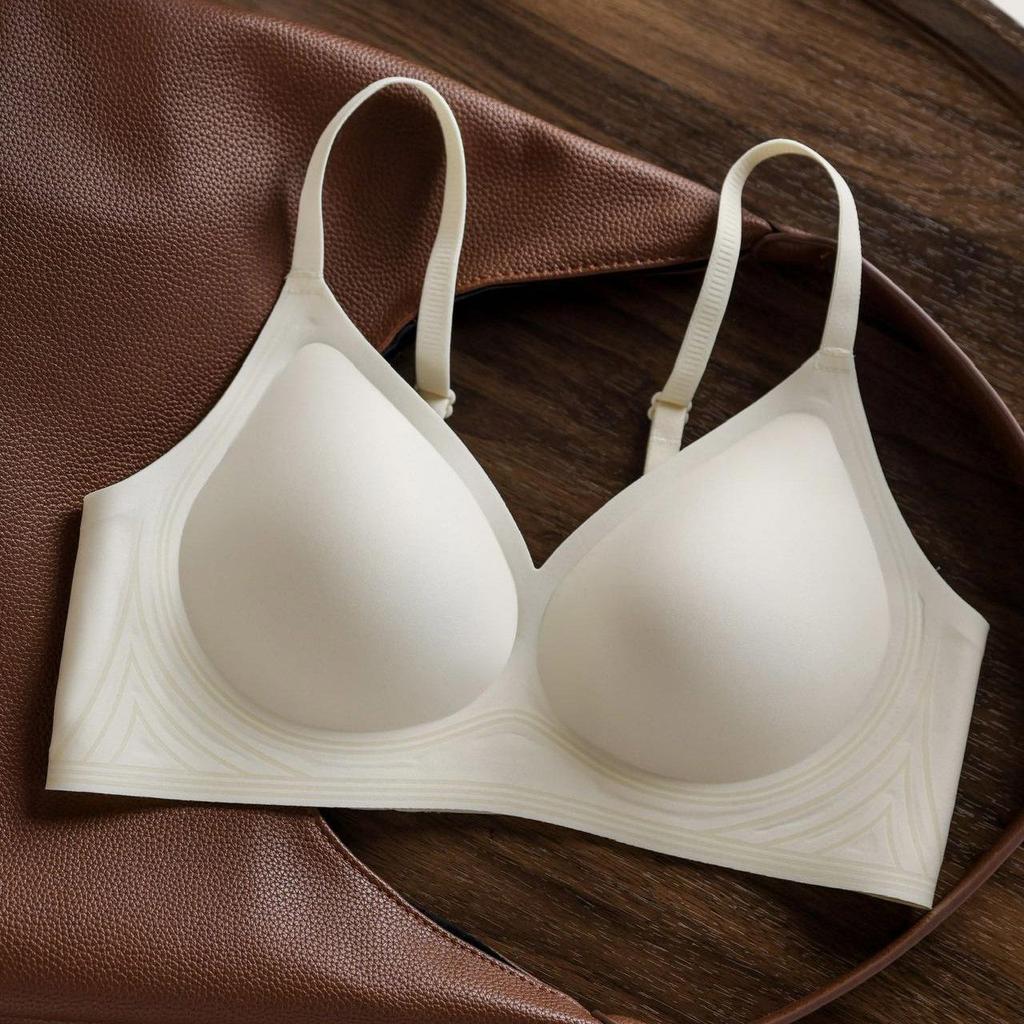 Bezešvá latexová zvedací podprsenka - Měkká podpora, Bez kostic, Pevný košíček pro malý hrudník