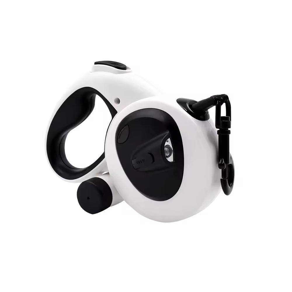 Pet Automatic Retractable Eco-friendly Fashion Print Reflective Dog Leash LED Lamp Explosion-Proof Multifunctional Poop Bags