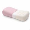 Natural Latex Mini Travel Pillow for Office Naps and Outdoor Use 40x20x8cm Light Gray Cotton