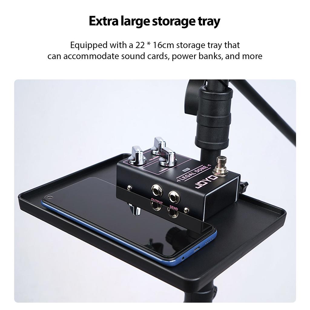 GUITTO GMS-01 Portabelt Notställ Avtagbart Multifunktionellt Livestreaming Mikrofonstativ för