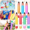 14 Pcs 27 Inch Jumbo Inflatable Pencil 7 Colors Blow Up Pencil Crayons Balloons Decorations For Classroom Theme Back To School B