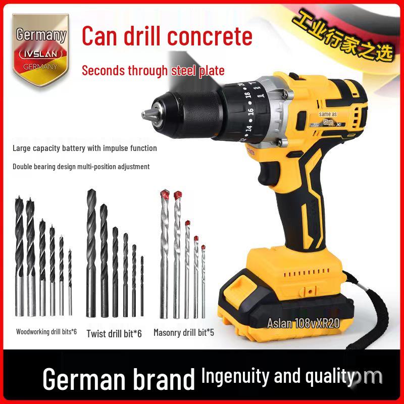 Aslan 13mm High-Power Brushless Cordless Impact Drill