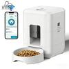 Square Intelligent Pet Feeder with Lcd Display Screen Wifi Remote Control Timed and Quantitative for Feeding Cats/Dogs