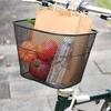 Detachable Front Bike Basket, Wire Basket Carrier,Easy Assembly with Hooks Adjustable Fitting for