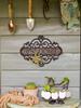 Welcome Doorplate Retro Cast Iron Shop Courtyard Garden Crafts Hanging Decorations Home Furnishings Wall Decorative Plaques