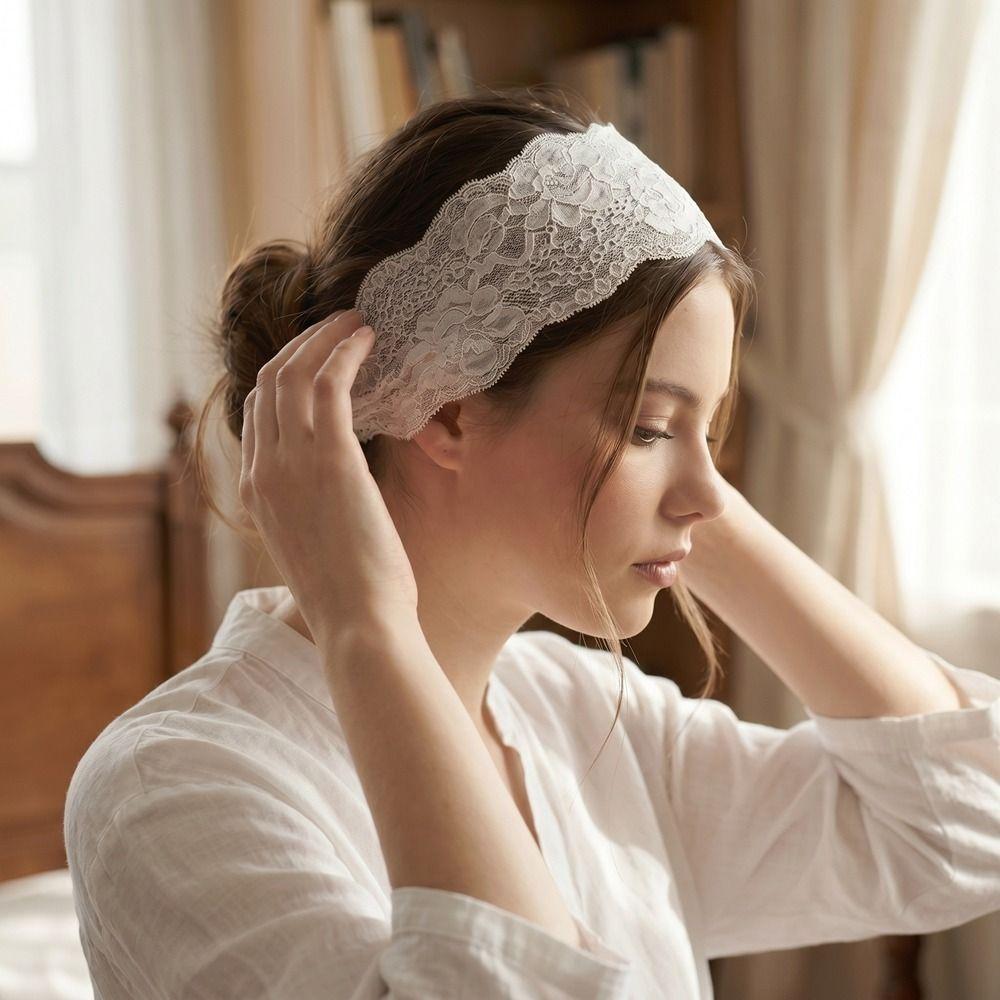 Floral Elastic Hair Band Adjustable Sport Headscarf Hair Hoop Wide Headband Party