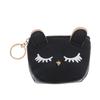 Mini Cute Cat Wallet Keychain Cartoon Lipstick Bag Fashion Earphone Keys Storage Bags Zipper Coin Purse Pendant Girls Gift