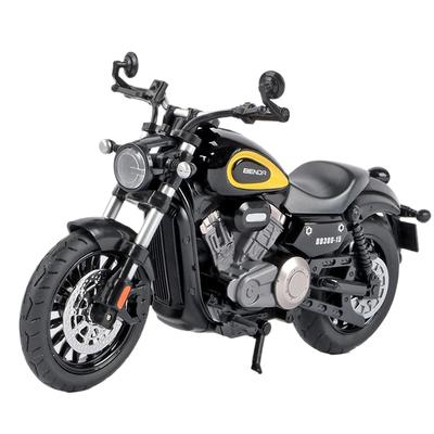 1/12 Scale Diecast BENDA Chinchilla 300 Motorcycle Model Simulation Alloy Motorbike Toys Boys Gift Voiture Miniature Toys Kids