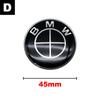 1 Uds pegatina para volante de coche emblema de coche accesorios de decoración para BMW G22 F30 F10 X3 X5 X6 E39 E46 E36 E90 G20 YNEPB1