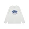 Trendy Retro Logo Print Unisex Cuffed Long Sleeve T-shirt – 24 Years Hong Kong Style