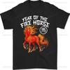 Year of The Horse 2026 Lunar New Year Chinese New Year 2026 Cotton TShirt  Gothic Women Clothing Aesthetic Clothes Westworld