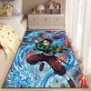 Anime Warrior with Fire Dragon suitable as a non-slip mat for the living room or bedroom sofa