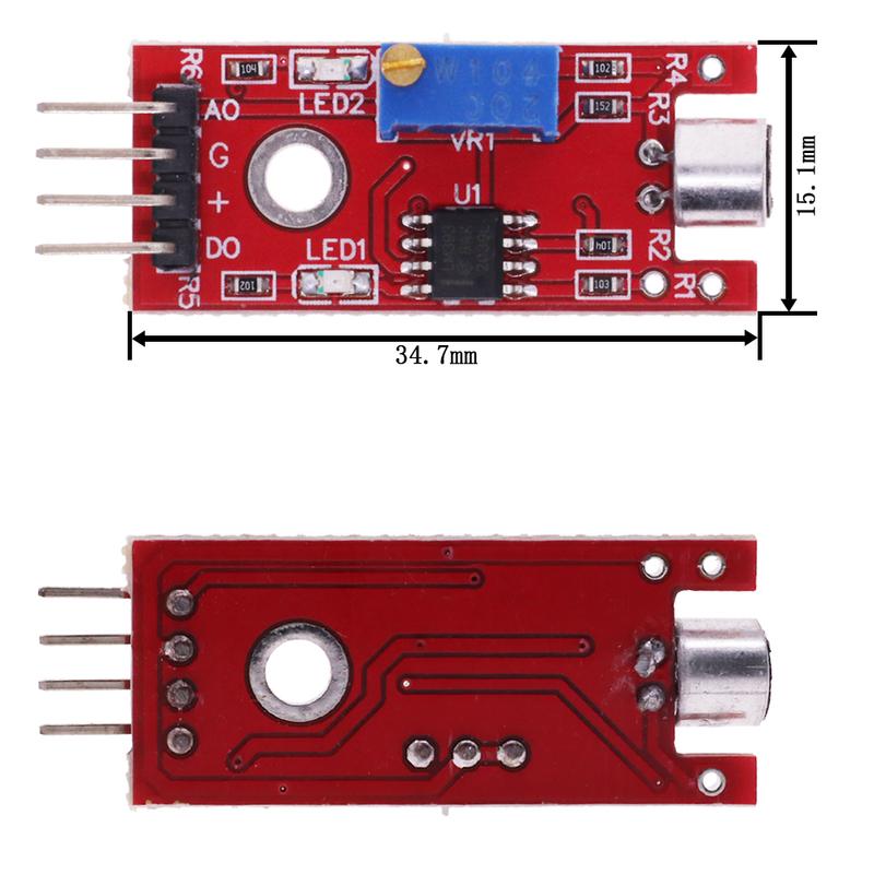 5/10PCS Microphone Voice Sound Sensor Detection Module For Arduino AVR PIC Analog Digital Output Sensors KY-038 KY-037