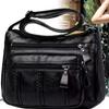 Spring Chic Versatile Mother's Crossbody Bag - Soft Zipper Shoulder Purse