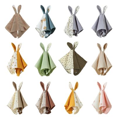 Wischtuch Baby Spucktuch Baumwolle Beruhigen Trösten Tuch Kuscheltier Hasenohr Komfort Stillkomfort Decke 40x38cm