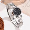 Simple Retro Versatile Quartz Women's Watch Casual Small Dial Quartz Fashion Steel Strip Ladies Wristwatches