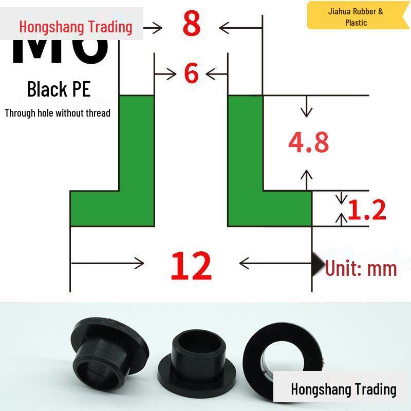 Step T-Shaped Nylon Insulating Bushing Washer, M3-M35 Thread Protection Spacer