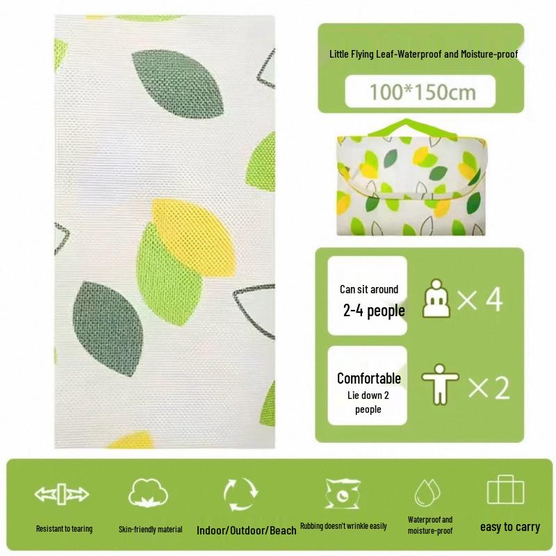 Waterproof Portable Picnic Mat: Thickened, Moisture-Proof for Camping & Outdoor Use