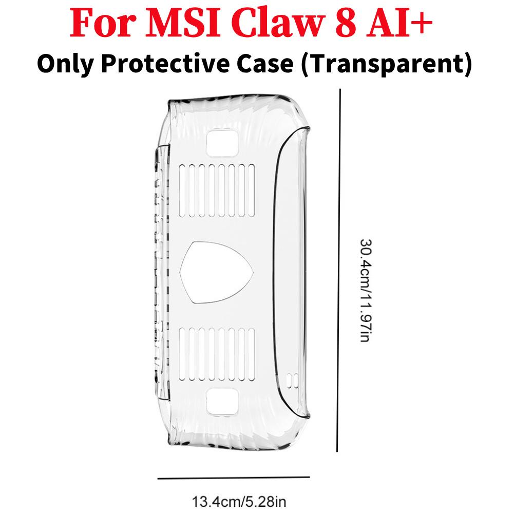 For MSI Claw 8 AI+ 2025 Handheld Console Case Soft Protective Cover Anti-drop Shockproof Anti-Scratch Protector Shell Sleeve