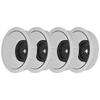 4PCS Brushed Silver Wire Hole Cover Zinc Alloy Cable Hole Cover Desk Cable Grommet  Home Office