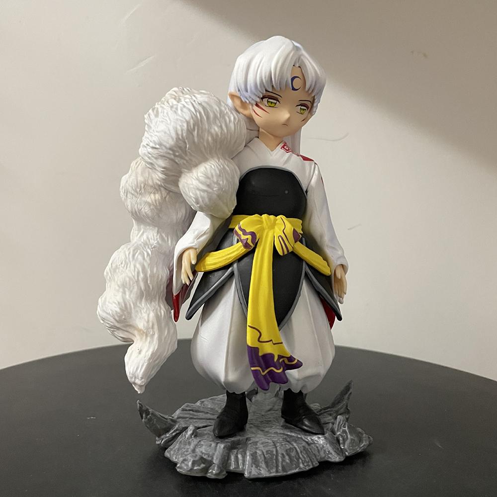 17cm Inuyasha Sesshoumaru PVC Action Figure Bakusaiga Sesshoumaru Anime Figure  Model Toys Collection Decoration Doll Gifts