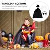 Alasum Kids' 4-Piece Magician Costume Set, Includes Top Hat, Bow Tie, Cape, and Gloves, Prop Suit, and Magic Supplies, Perfect as a Birthday Gift