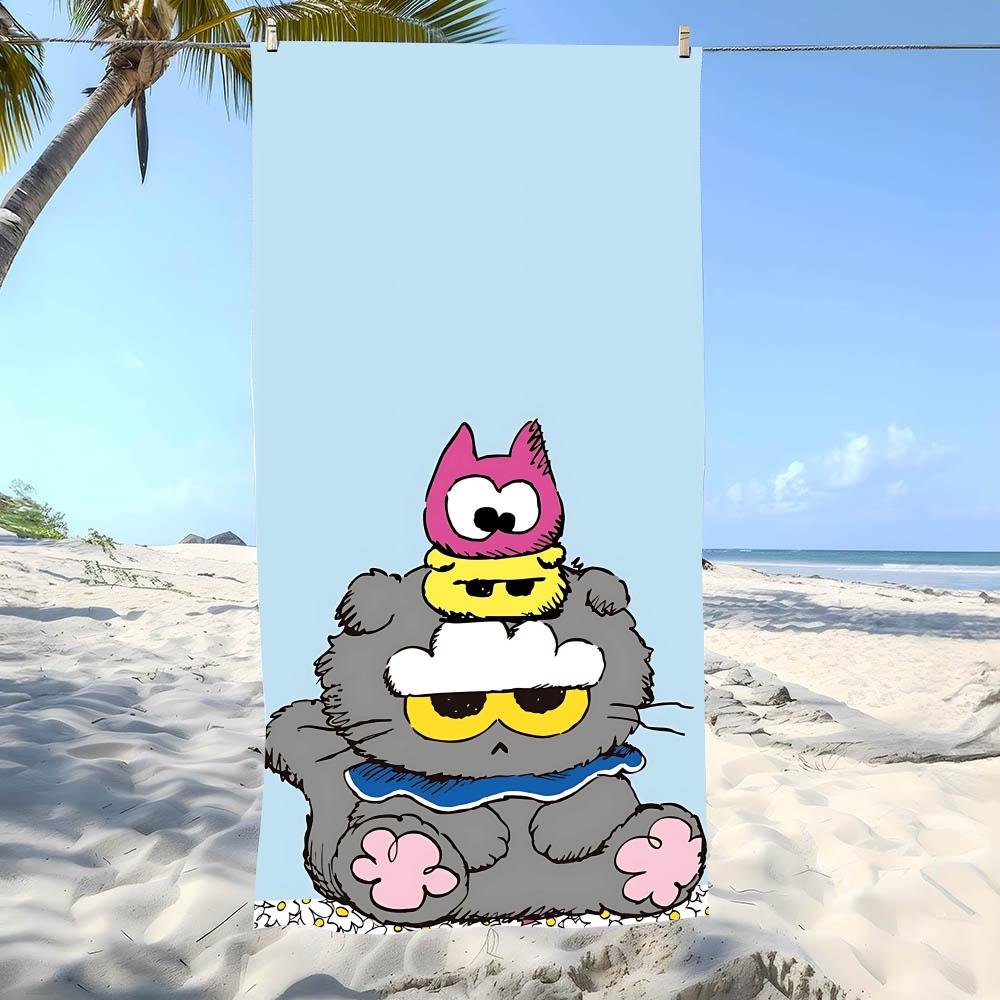 Beach Towel Oversized Lovely Z-Zo&Friendss Towel Super Absorbent Soft Swim Beachtowels For Men, Women