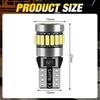 2 Bucăți Becuri Led W5W T10 Canbus 4014 24SMD 168 194 Led 5W5 Lumină Interior Mașină Plafon Citire Plăcuță de Înmatriculare Lampă Semnalizare 6000K Alb