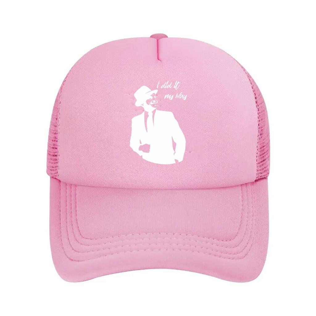 “Gentleman Silhouette Fashion, Retro Art Design” Mesh Baseball Cap