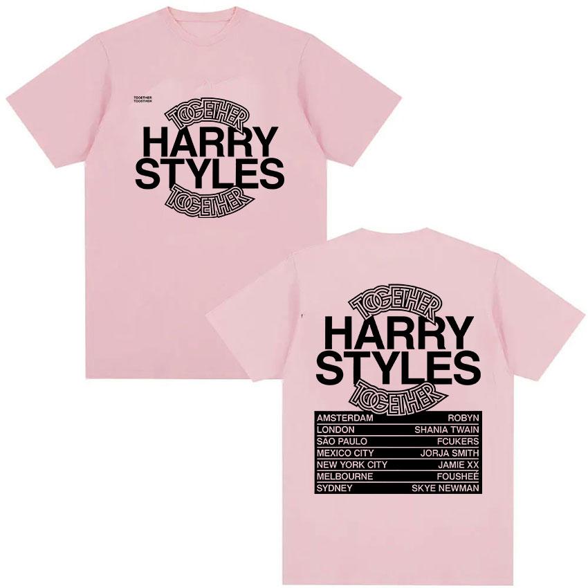 Harry Styles Together Tour 2026 T-shirt con Fantasia Uomo Hip Hop Pop Moda Lusso T-shirt Casual Cotone T-shirt Street Wear Y2K
