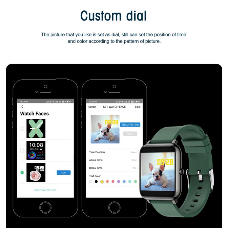 Buy Smart Watch P22 Waterproof Fitness Sport Watch P2 Heart Rate Tracker  Call/Message Reminder Bluetooth Smartwatch For Android iOS at affordable  prices — free shipping, real reviews with photos — Joom