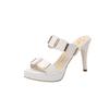 Shoes for Women Summer Fashion Women High Heel Sandals Thin Heel Platform Peep Toe Slip on Sandalias Mujer 35-41 Women Sandals