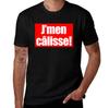 Unisexs Pure Cotton TShirt French Slang JUnisex Clisse Print Casual Short Sleeve Tee Street Style Top for Daily Wear