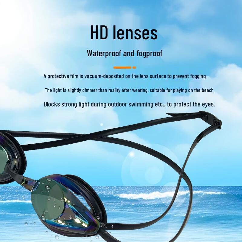 WEZHO Professional HD Racing Anti-Fog Swimming Goggles