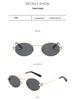 Retro 2025 Small Frame Metal Sunglasses - Unisex, Street Style, High-End UV Protection.