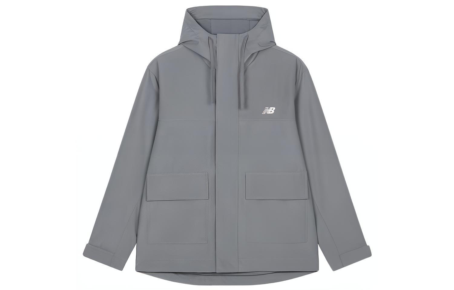 New Balance Puffer Jackets Men s Gray Hooded Moderate Other AMJ33324-TTM M