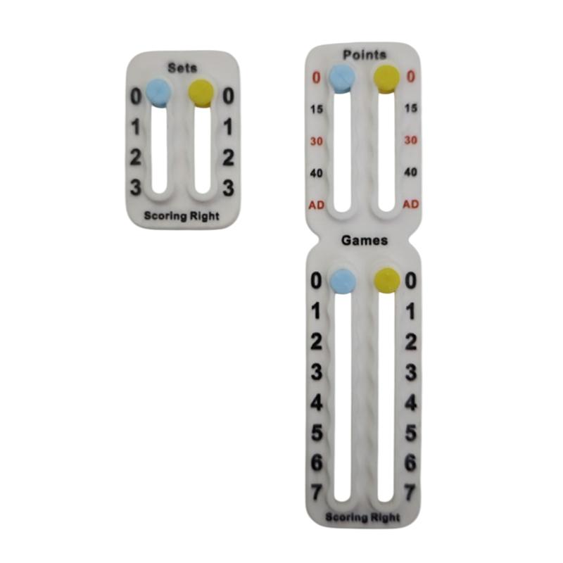 

Портативный теннисный счетчик очков для ракетки Падель Маркер очков Малый счетная доска для пляжного тенниса Ракетка счетчик очков белый