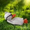 Outdoor Duck Drinking Statue: Resin Garden Ornament for Lawn and Courtyard Decoration