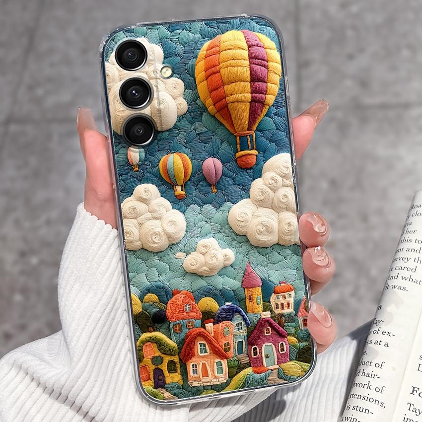 Casing For Samsung A16 A17 A15 A14 A13 A12 A10 A26 A25 A24 A23 A22 Phone Cover Cute Penguin Pattern Transparent Silicone Shell For Samsung Bumper Case