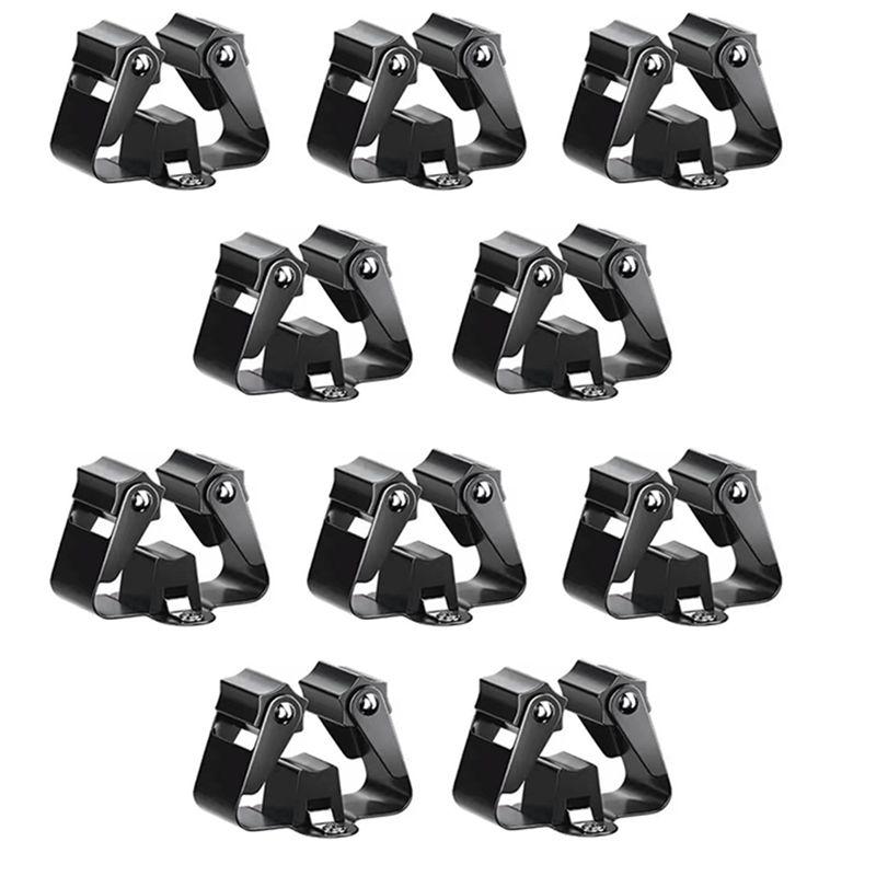Feb.10PCS Mop And Broom Holder Broom Holder Broom Holder Wall Mount For Organizing Mop Broom In Garden Laundry Room NONE чёрный