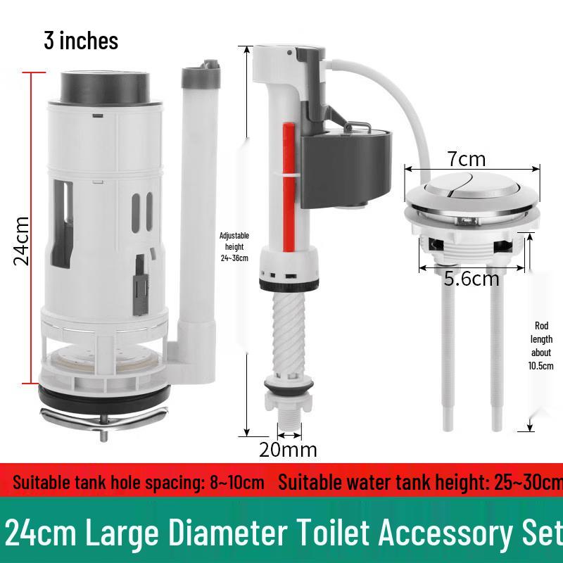 Toilet Tank Inlet & Drain Valve Set