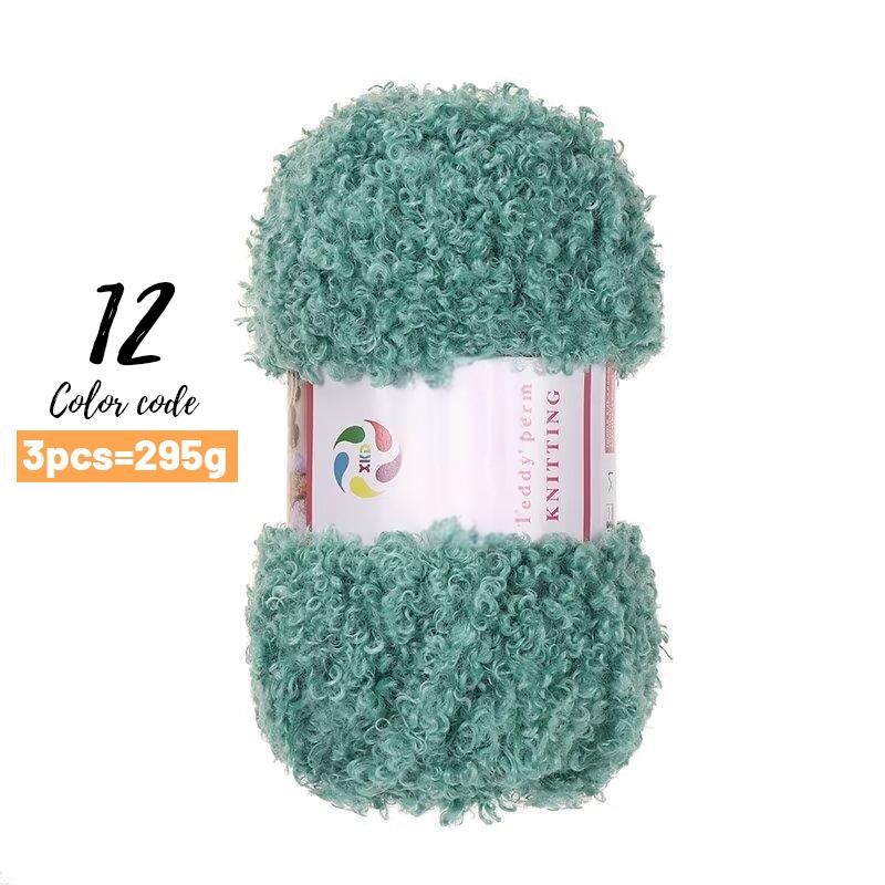 

Imitation Teddy Velvet Yarn Imitation Fur Yarn Hand Knitted Material for Making Autumn and Winter Fashion Scarf Sweater Backpack Cushion Blanket Shoe