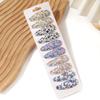 10Pcs/Lot Fresh Print Cotton Alloy Hair Clips for Kids Fabric Plaid BB Hairpins Girl Hairgripe Headwear Baby Hair Accessories