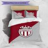 Monaco FC Printed 3PCS Bedding Set Breathable Duvet Cover with Pillowcases Decorative Bed Linen for Bedroom Home