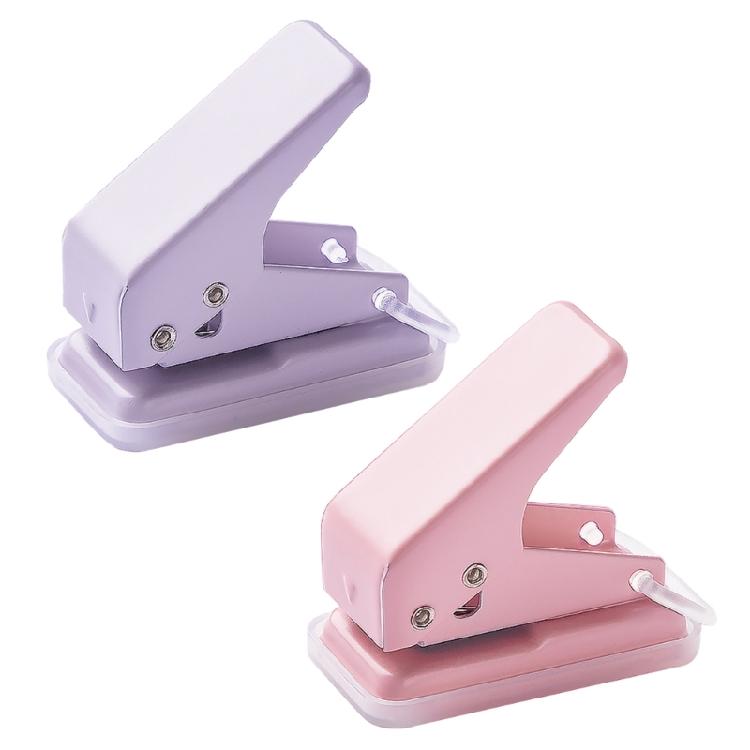 2 Pcs Handheld Hole Punch Single Hole Punch Paper Punch Small Punching Pliers 6mm Portable Hole Puncher for Cards Craft