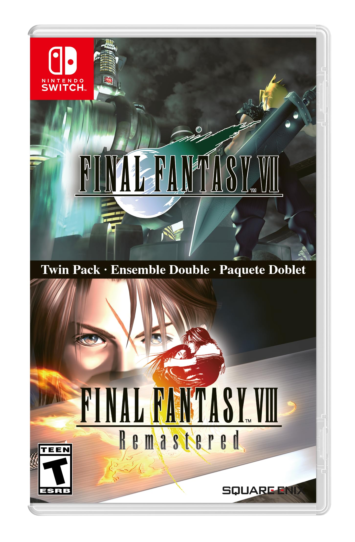 Final Fantasy VII Final Fantasy VIII Remastered Nintendo Switch и Двухпакет (Импорт Америки) –