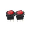 For Panel Control Box Boat Car RV 20mm Round Hole LED Rocker Switch KCD1 12V 20A SPDT Waterproof Marine Equipment Switches