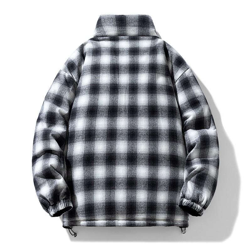 Herren Winter Daunenjacke 90% Weiße Ente Beidseitig tragbar Lockere Passform Warmer Freizeitmantel Kaltes Wetter