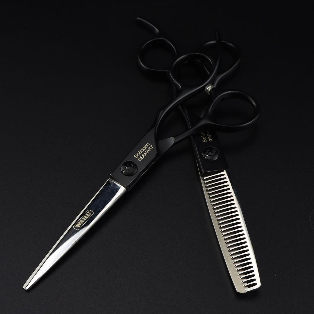 6.0 Inch Half Body Black, Waldorf Personality, Hair Scissors, Hair Scissors, Flat Scissors, Bangs Scissors, Thin Scissors