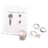 New Accessories Dream Catcher Leaf Seven-Piece Earring Set